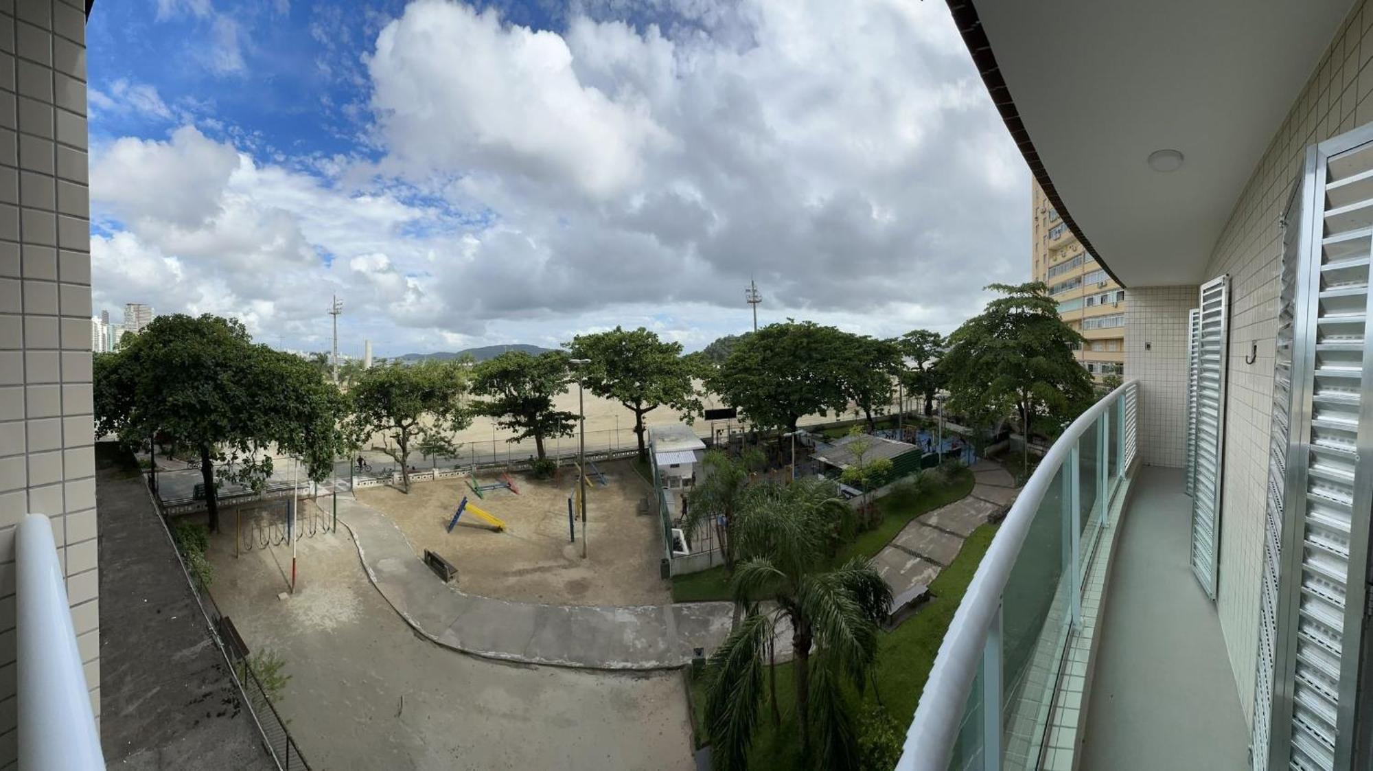 サントスAp Pe Na Areia Vista Parcial Marアパートメント エクステリア 写真