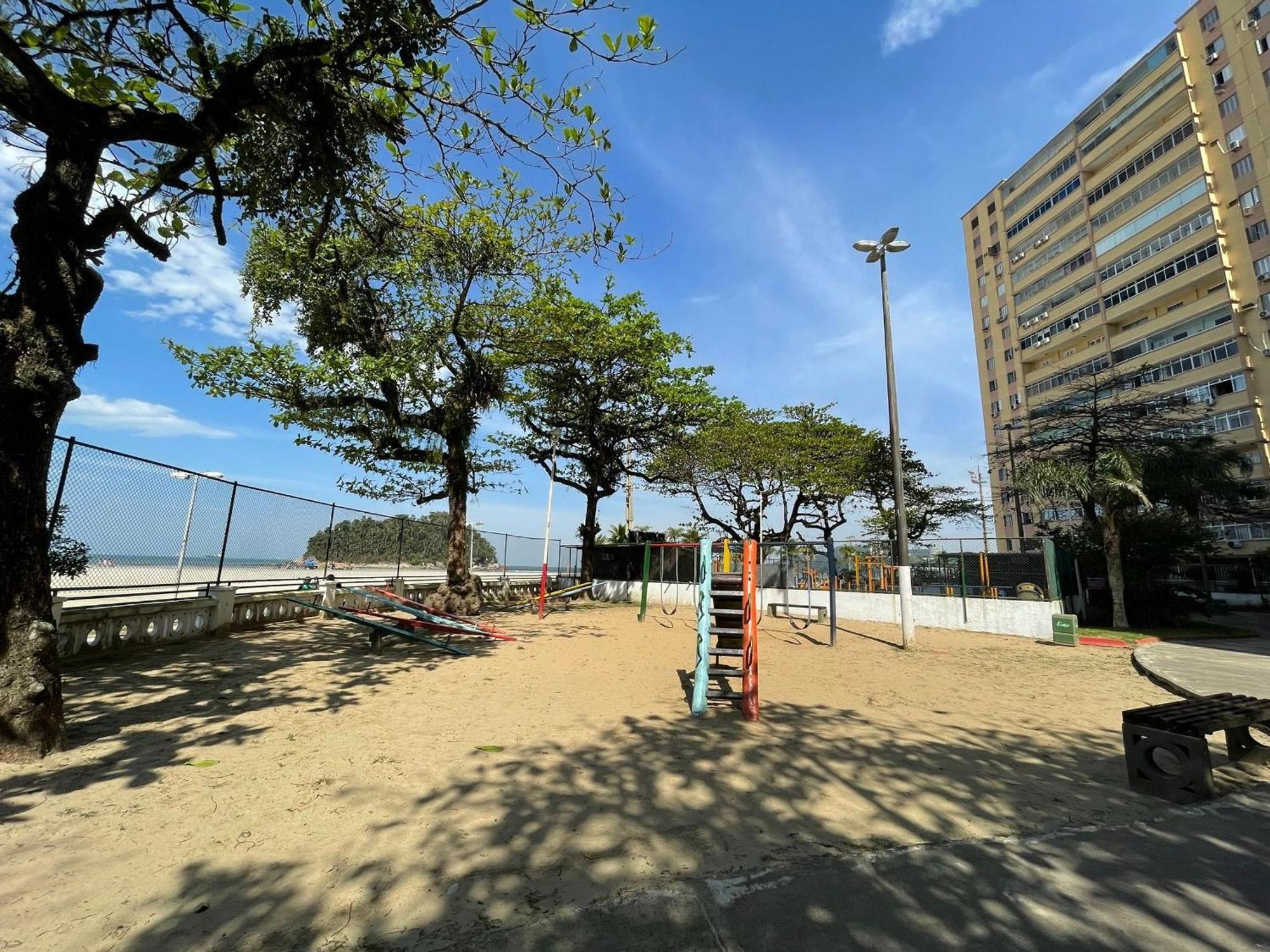 サントスAp Pe Na Areia Vista Parcial Marアパートメント エクステリア 写真